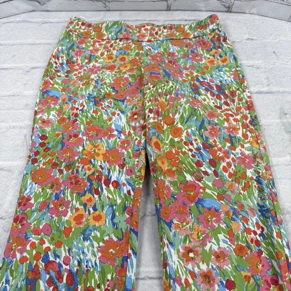J.MCLAUGHLIN Womens Masie Ankle Pants Size 12 Caprice Floral Pull On Stretch - Picture 9 of 16